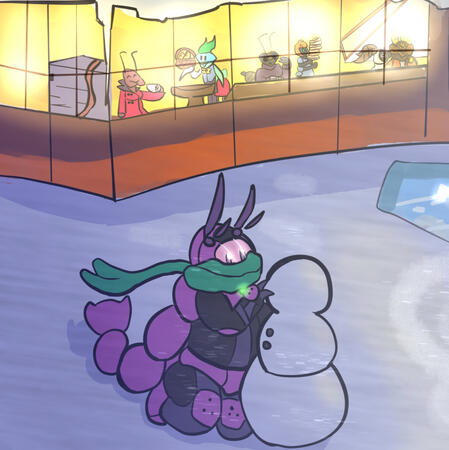 Winter Themed art featuring a majority of my original characters. Art dated December 6th, 2022.